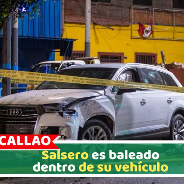 Callao: Balacera a la camioneta de salsero dentro su vehículo
