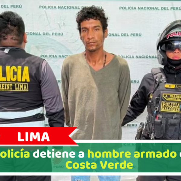 Policía detiene a hombre armado con antecedentes en la Costa Verde