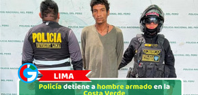Policía detiene a hombre armado con antecedentes en la Costa Verde