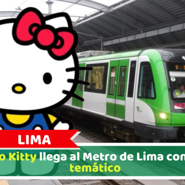 Lima: Hello Kitty llega al Metro de Lima con tren temático