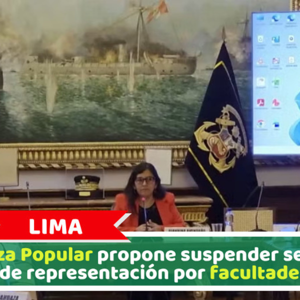 Lima: Fuerza Popular propone suspender semana de representación por facultades