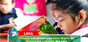 Minedu establece una hora diaria de lectura en colegios del país
