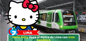 Lima: Hello Kitty llega al Metro de Lima con tren temático