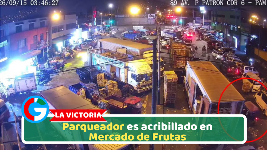 La Victoria: Parqueador es acribillado en Mercado de Frutas