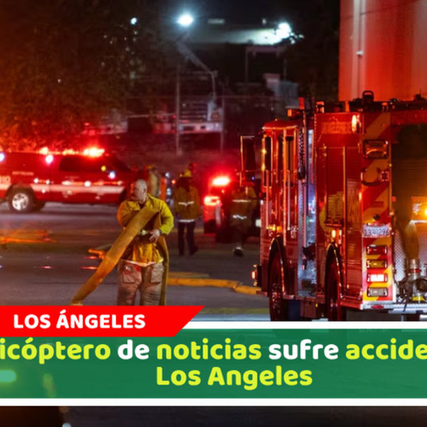 Helicóptero de noticias sufre accidente en Los Angeles