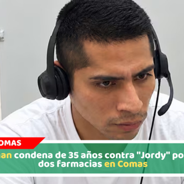 Confirman condena de 35 años contra "Jordy" por asaltar dos farmacias en Comas
