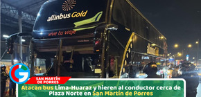 Chofer queda herido tras ataque a balazos contra bus interprovincial en San Martín de Porres