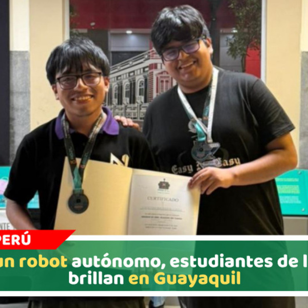 Con un robot autónomo, estudiantes de la UNI brillan en Guayaquil