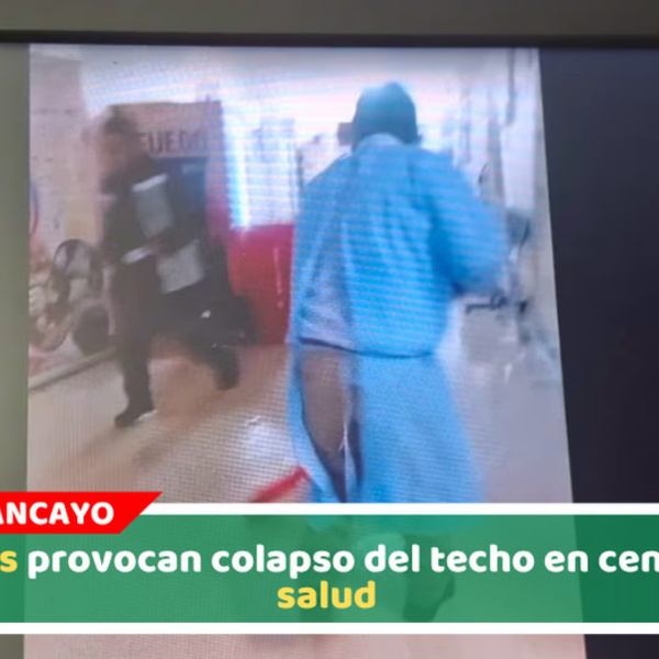Lluvias provocan colapso del techo en centro de salud 