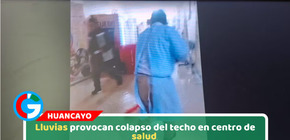 Lluvias provocan colapso del techo en centro de salud 