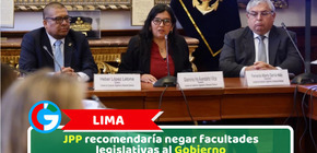 Lima: JPP recomendaría negar facultades legislativas al Gobierno