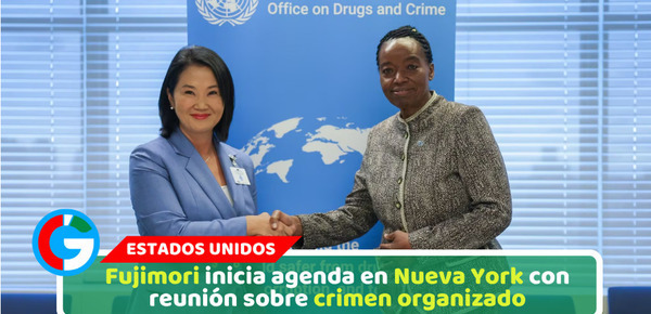 Fujimori inicia agenda en Nueva York con reunión sobre crimen organizado