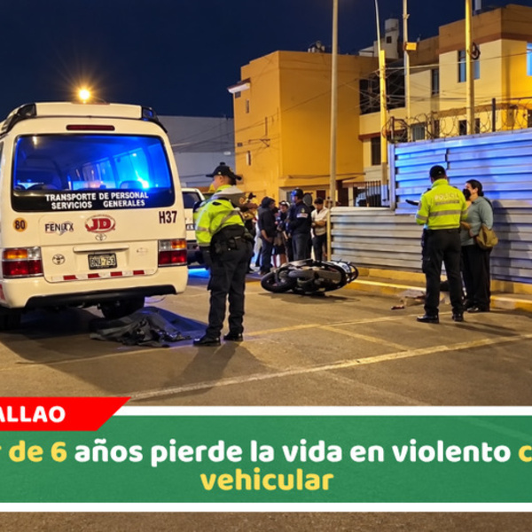 Menor de 6 años pierde la vida en violento choque vehicular