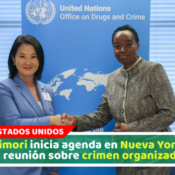 Fujimori inicia agenda en Nueva York con reunión sobre crimen organizado