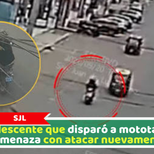 Adolescente que disparó a mototaxista amenaza con atacar nuevamente