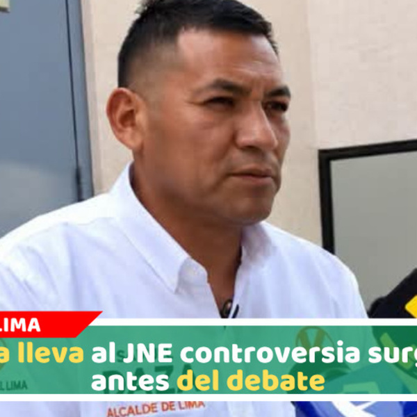 Samuel Daza denuncia a López Aliaga ante el JNE