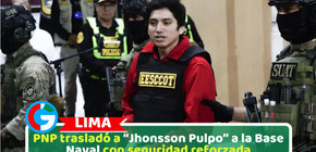 PNP trasladó a “Jhonsson Pulpo” a la Base Naval con seguridad reforzada