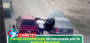 Pareja secuestrada es rescatada por la Policía Nacional