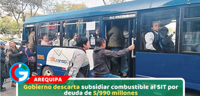 Gobierno descarta subsidiar combustible al SIT por deuda de S/990 millones
