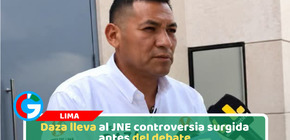 Samuel Daza denuncia a López Aliaga ante el JNE