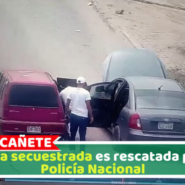 Pareja secuestrada es rescatada por la Policía Nacional