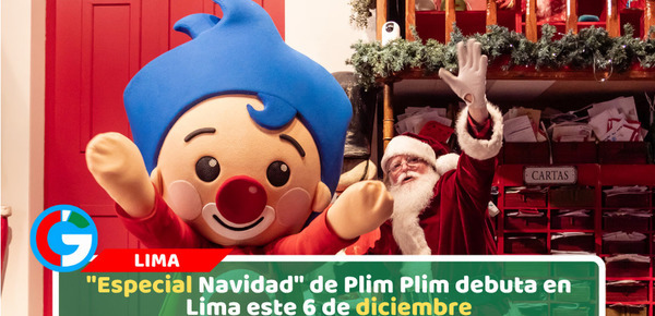 "Especial Navidad" de Plim Plim debuta en Lima este 6 de diciembre