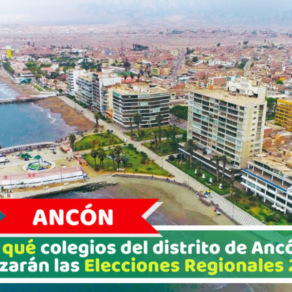 ¿En qué colegios del distrito de Ancón se realizarán las Elecciones Regionales 2026?