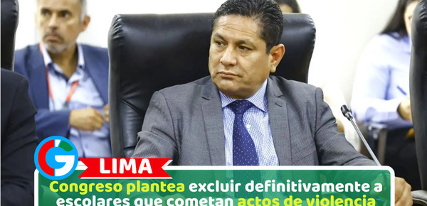 Congreso plantea excluir definitivamente a escolares que cometan actos de violencia