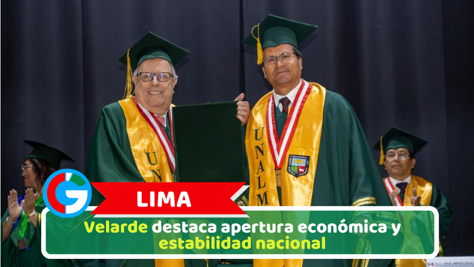 Lima: Velarde destaca apertura económica y estabilidad nacional