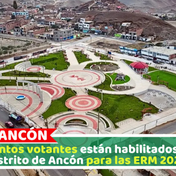 ¿Cuántos votantes están habilitados en el distrito de Ancón para las ERM 2026?