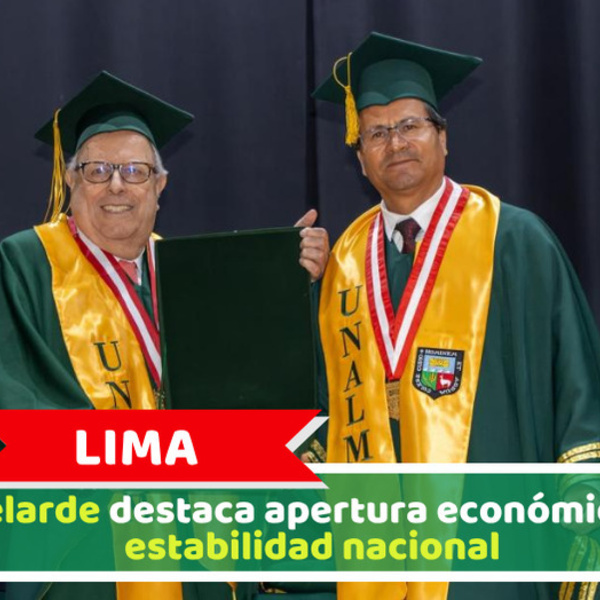 Lima: Velarde destaca apertura económica y estabilidad nacional