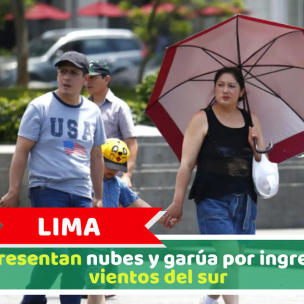 Lima: Se presentan nubes y garúa por ingreso de vientos del sur