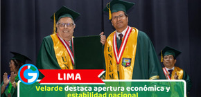 Lima: Velarde destaca apertura económica y estabilidad nacional