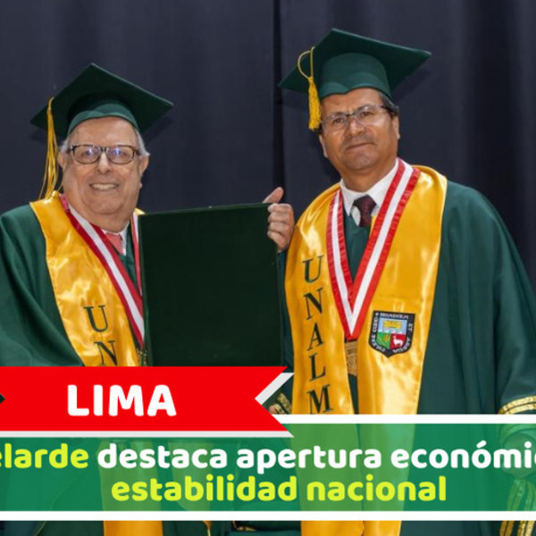Lima: Velarde destaca apertura económica y estabilidad nacional