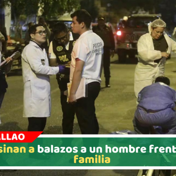 Asesinan a balazos a un hombre frente a su familia