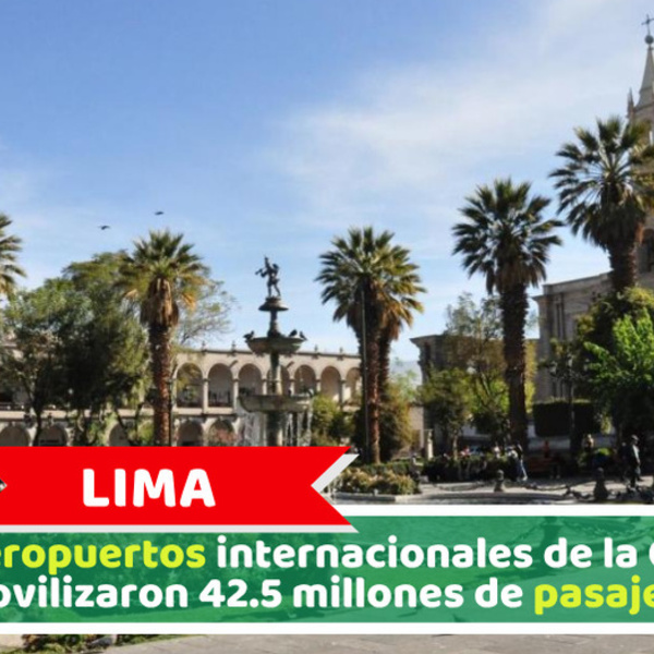 Lima: Aeropuertos internacionales de la CAN movilizaron 42.5 millones de pasajeros