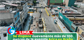 Se dispone nuevamente más de 100 metros de la avenida Arica en Breña