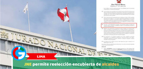 Lima: JNE permite reelección encubierta de alcaldes