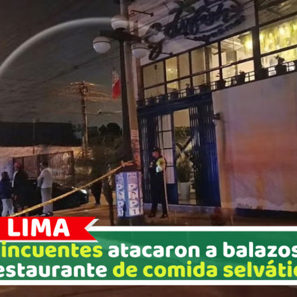 Delincuentes atacaron a balazos un restaurante de comida selvática