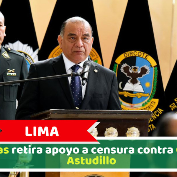 Lima: Obras retira apoyo a censura contra César Astudillo