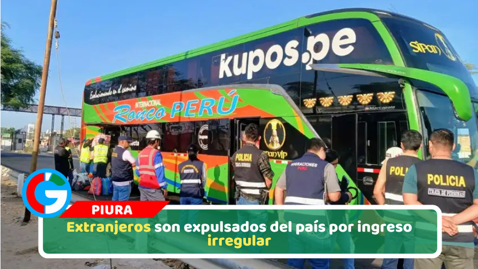 Extranjeros son expulsados del país por ingreso irregular