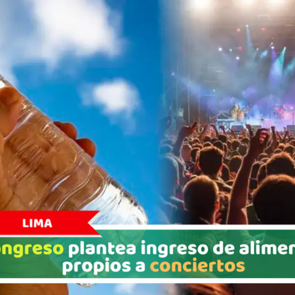 Lima: Congreso plantea ingreso de alimentos propios a conciertos
