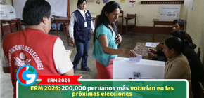 ERM 2026: 200,000 peruanos más votarían en las próximas elecciones