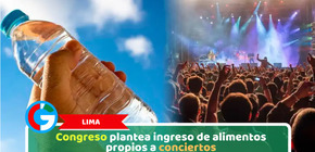 Lima: Congreso plantea ingreso de alimentos propios a conciertos