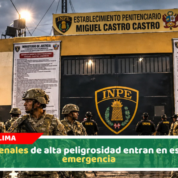 Cinco penales de alta peligrosidad entran en estado de emergencia 