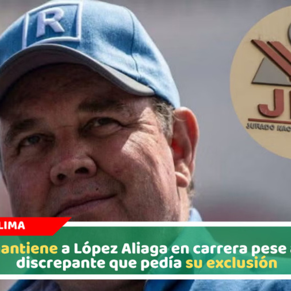 JNE mantiene a López Aliaga en carrera pese a voto discrepante que pedía su exclusión