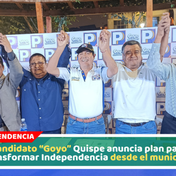 Candidato "Goyo" Quispe promete derrotar delincuencia en Independencia durante 100 días