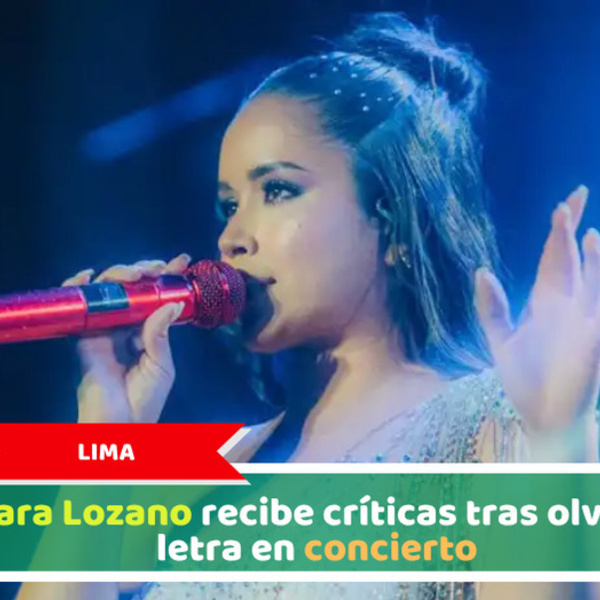 Lima: Kiara Lozano recibe críticas tras olvidar letra en concierto