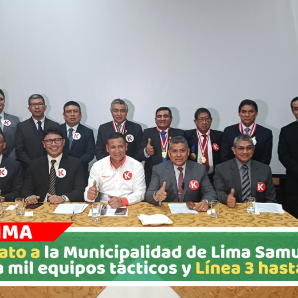 Candidato Samuel Daza propone mil equipos tácticos contra inseguridad en Lima
