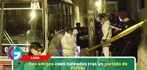 Dos amigos caen baleados tras un partido de fútbol